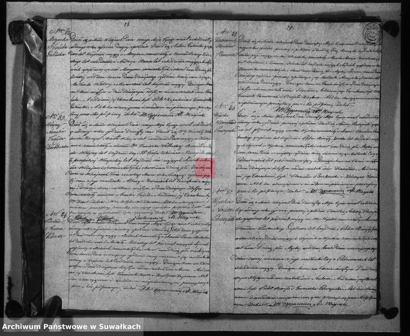 image.from.unit.number "Duplikat urodzonych, zaślubionych i umarłych parafij katolickiej wiżajńskiej na rok 1847"