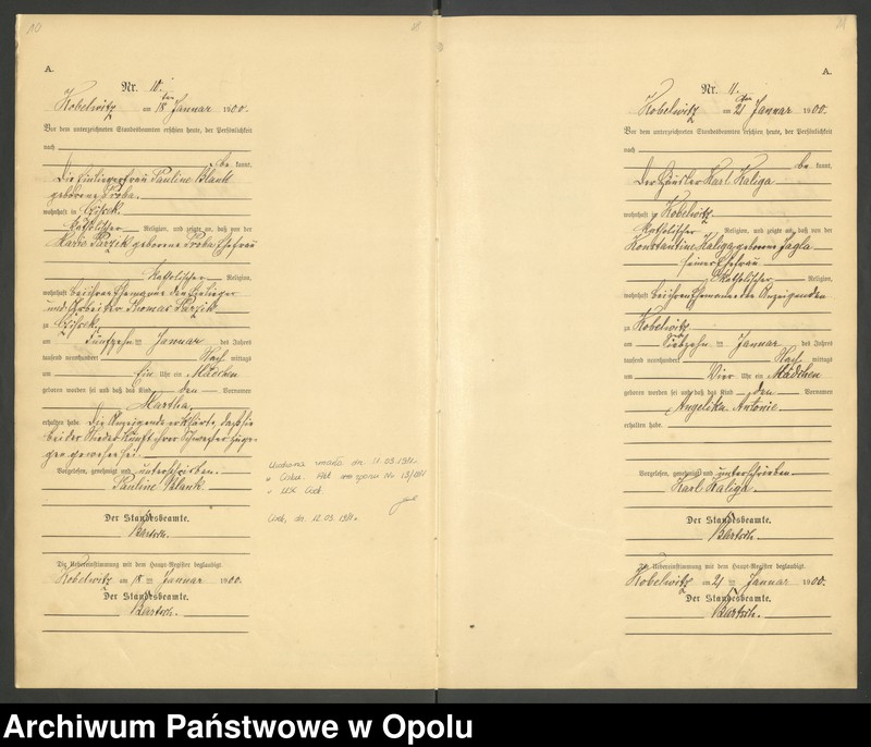 image.from.unit.number "Urząd Stanu Cywilnego Kobylice Księga urodzeń rok 1900"