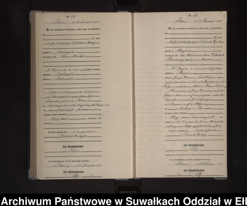 image.from.unit.number "Sterbe-Neben-Register des Königlichen Preussischen Standes-Amtes Orlen Kreis Loetzen"