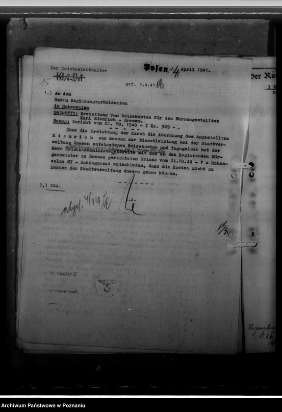 Obraz 19 z jednostki "Reisekosten Riemrich, Abordnung H. Schwarmann"