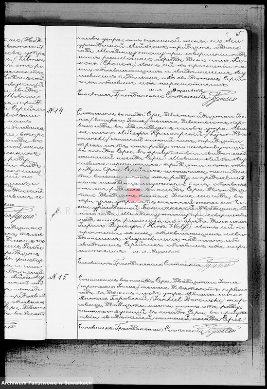 image.from.unit.number "Dublikat aktov graždanskogo sostojanija o rodivšichsja, brakosočetavšichsja u umeršich evrejach v Serejskom Božničnom Okruge na 1901 god"