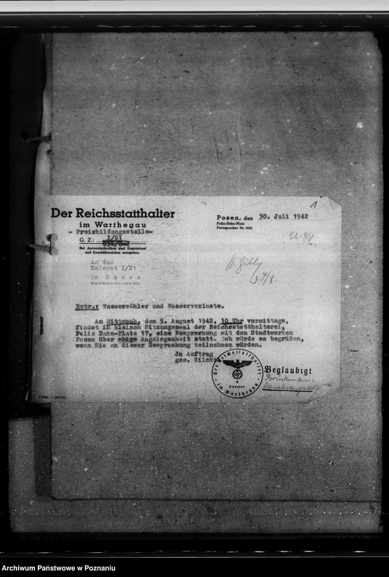 Obraz 5 z jednostki "Wasserzähler. Wasserverluste. Länderanteil an der Jagdscheinge bühr. Ausgleichszuschlag bei Lebendvieh und Ausgleichsabgabe auf frisches Fleisch"