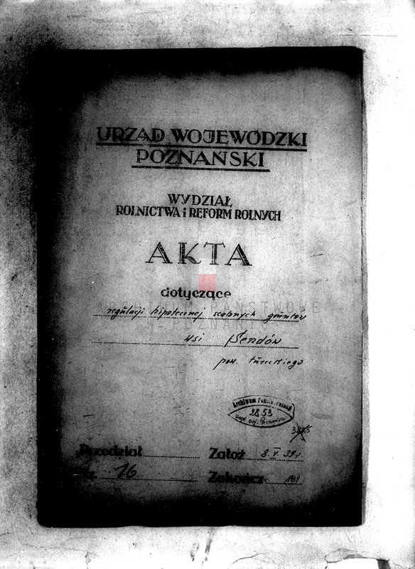 Obraz 4 z jednostki "Regulacja hipoteczna scalonych wsi Sendów powiatu tureckiego"