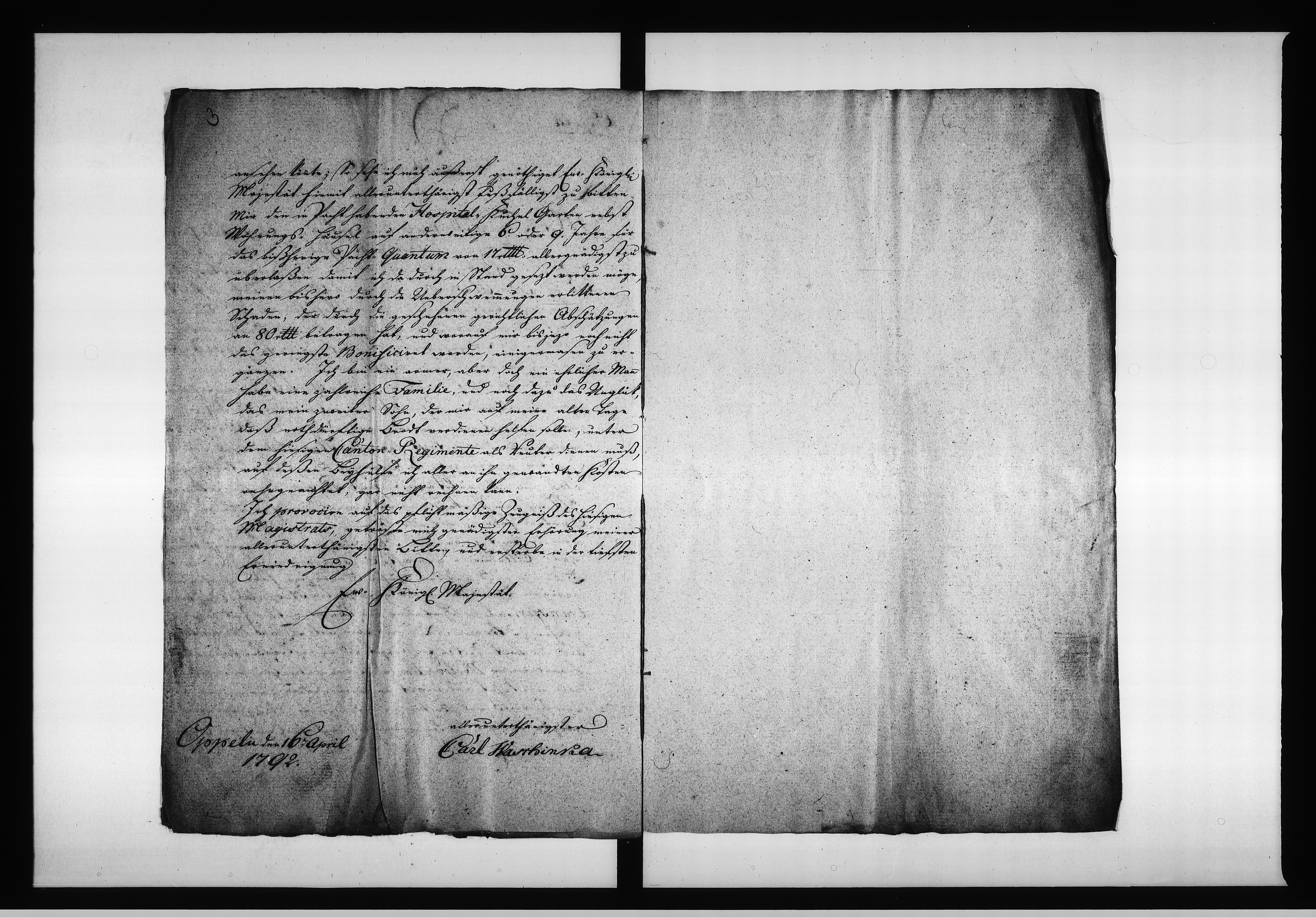 Obraz 7 z jednostki "Acta die Verpachtung derer Städtischen und Hospital Acker=Stücken betreffend. Vom 1792 bis März 1798 und von 1798 bis 1804 [...] Vol. III"