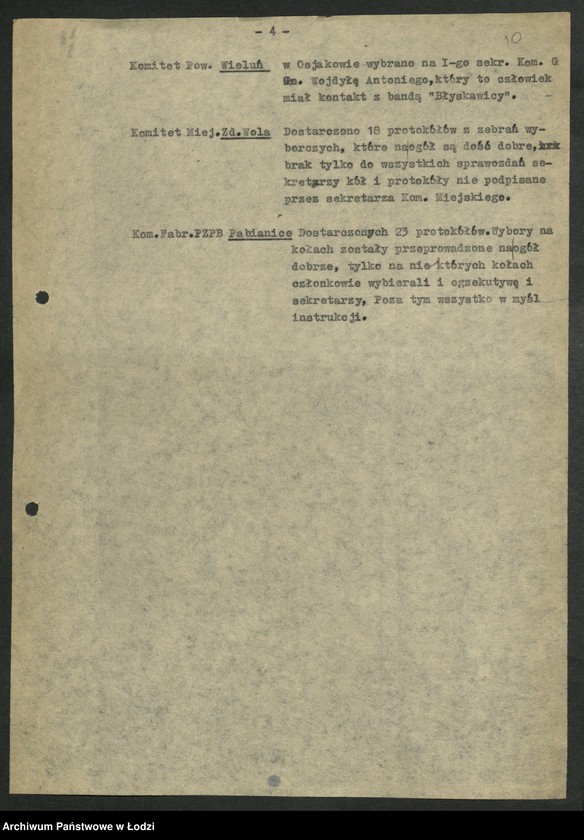 Obraz 11 z jednostki "Oceny [przebiegu oraz nadesłanych materiałów sprawozdawczych z] konferencji powiatowych [i miejskich]"