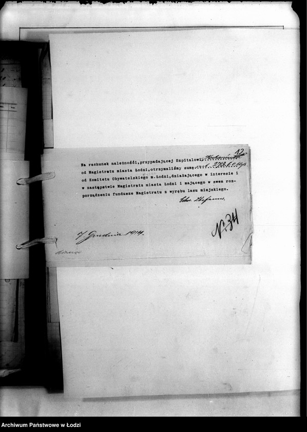 Obraz 15 z jednostki "Rachunki Szpitala "Kochanówka" Lit. "P". Dostawa ludzi Biura Pośrednictwa Pracy lit. "R""