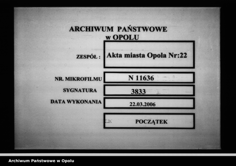 Obraz 1 z jednostki "Acta des Magistrats zu Oppeln betreffend: das von dem zu Margsdorf bei Cygan verstorbenen Mühlen-Administrator Joseph Scholtyssek ausgesetzte Vermächtniss für das St. Adalbert Hospital. de Anno 1854"