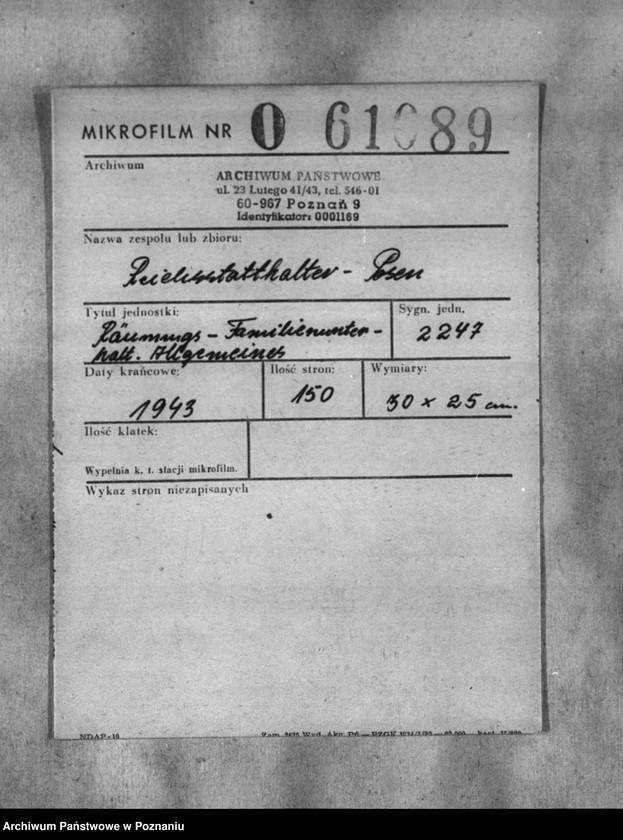 Obraz 2 z jednostki "Räumungs - Familienunterhalt. Allgemeines"