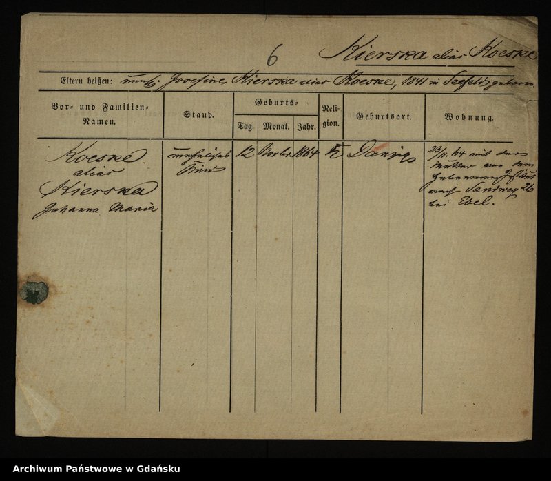 image.from.unit.number "Karty meldunkowe: Kiepnewski - Kilsch"