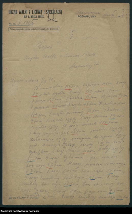 Obraz 5 z jednostki "[Raporty z kontroli wywożonych i przywożonych towarów]"