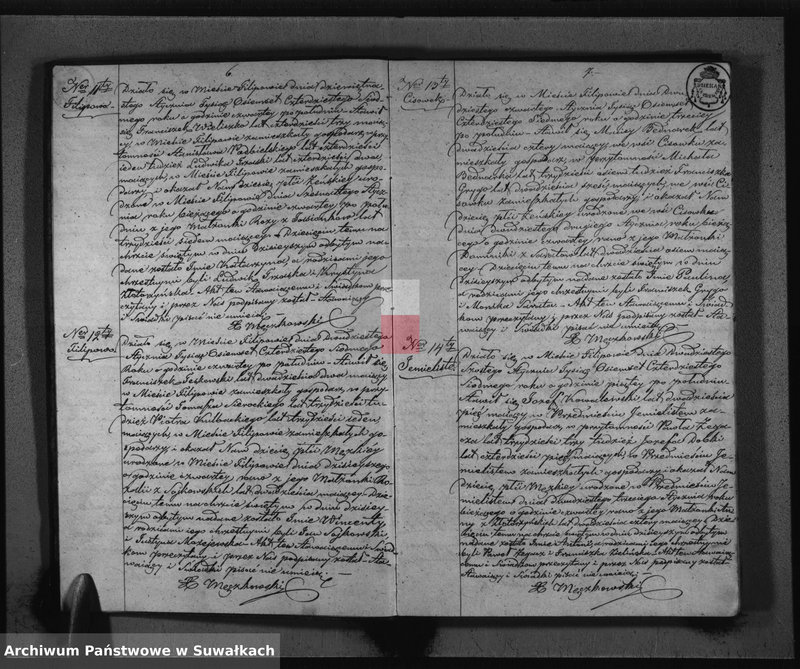 image.from.unit.number "Duplikat do zapisywania Aktów Urodzonych Zaślubionych i Zmarłych w Parafii Filipowskiey na rok 1847-my"