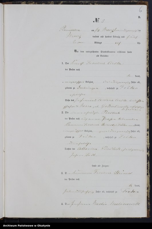 image.from.unit.number "Heiraths-Neben-Register Nr 1 - 19"