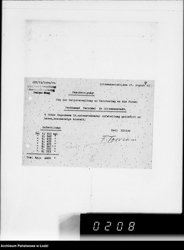 Obraz 8 z jednostki "Pferdeverkauf [oraz artykułów technicznych]"