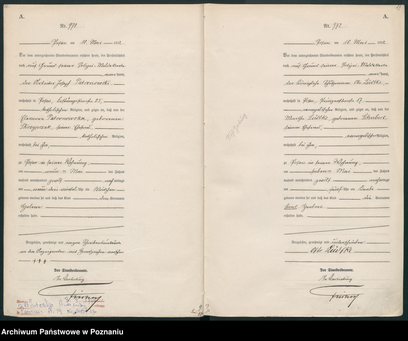 Obraz 11 z jednostki "Księga miejscowa urodzeń tom III [Rejestr główny urodzeń]"