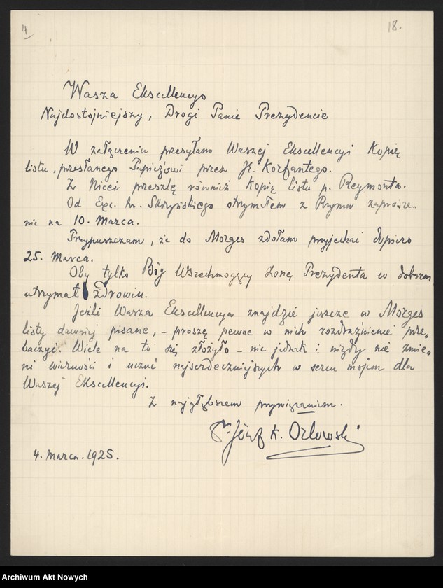 image.from.unit.number "Orłowski Józef; Załączniki: 1) wycinki prasowe; 2) list Ernesta Urchs