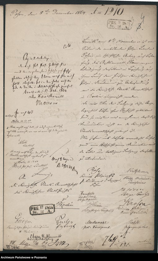 Obraz 7 z jednostki "Klage der Posener Polizeibeamten gegen den Rechtsanwalt Elven in Köln wegen Beamtenbeleidigung im Działyński - Prozess"