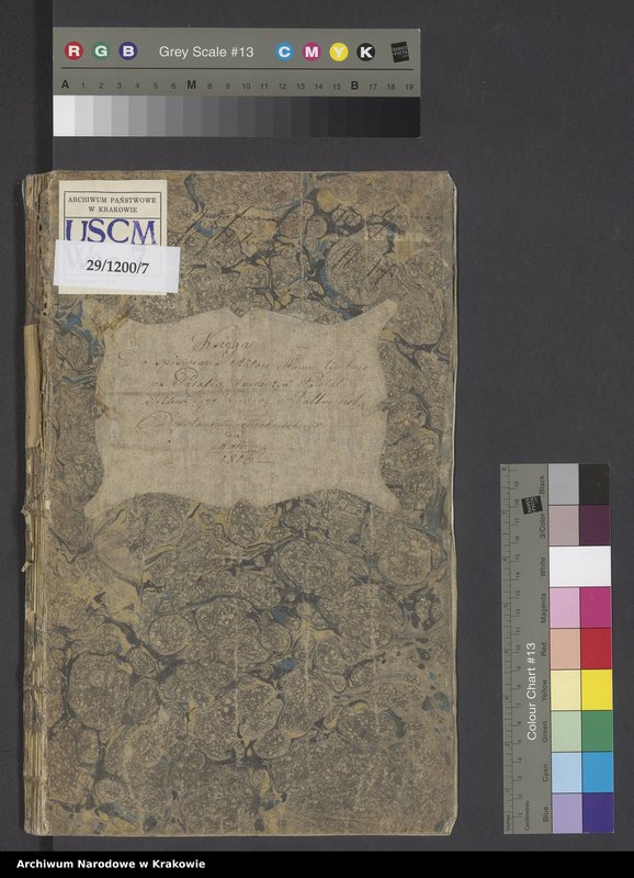 image.from.unit.number "Księga Aktów Stanu Cywilnego parafii Wawrzeńczyce, powiatu hebdowskiego, gminy szkalmbierskiej, departamentu krakowskiego, na rok 1816."