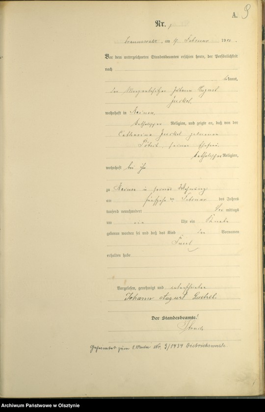 image.from.unit.number "Geburts-Haupt-Register Nr 1 - 78"
