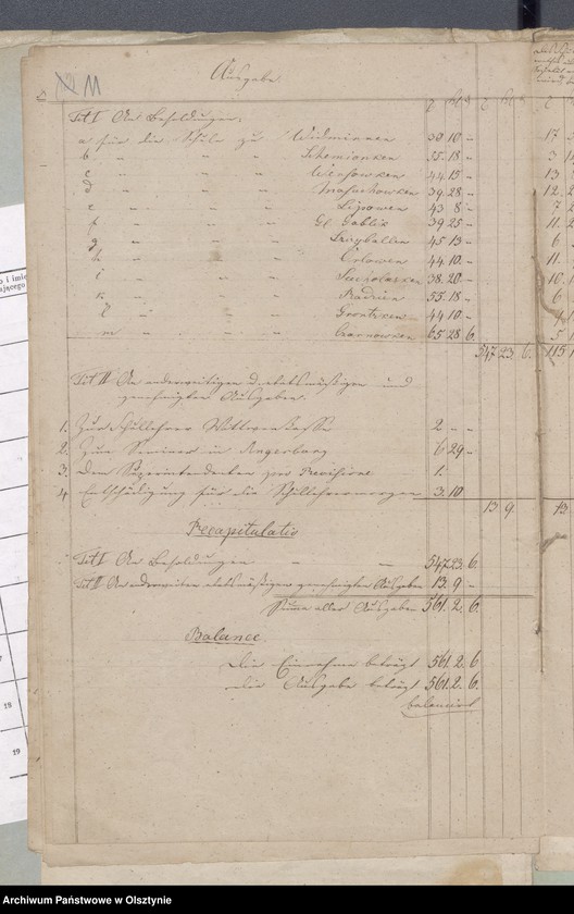 image.from.unit.number "27 Stück Beläge zur Widminnschen Kirchspiels Schulkasse Rechnung"