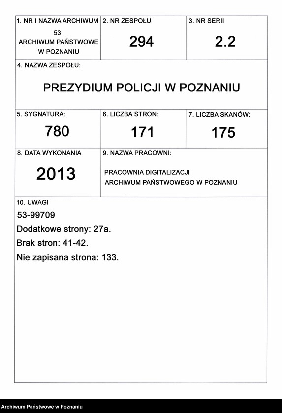 Obraz 1 z jednostki "A. betr. Gerichtsassessor Kasimir Josef Sewerin von Jarochowski /mit Privatbriefen an ihn/"