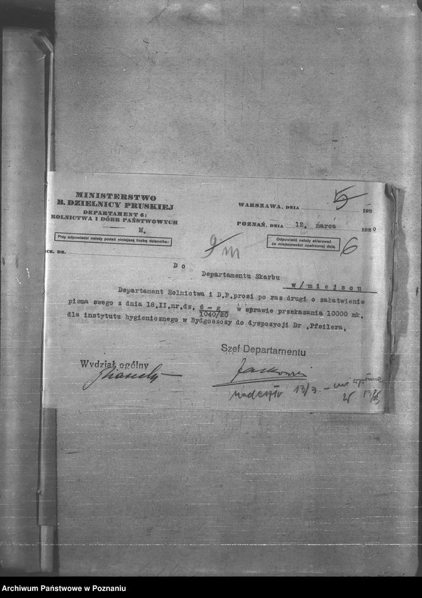 Obraz 10 z jednostki "Budżet - Państw. Naukowego Instytutu Rolniczego w Bydgoszczy rok 1921 - 1922"