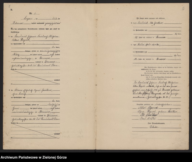 Obraz 5 z jednostki "[Księga małżeństw]"