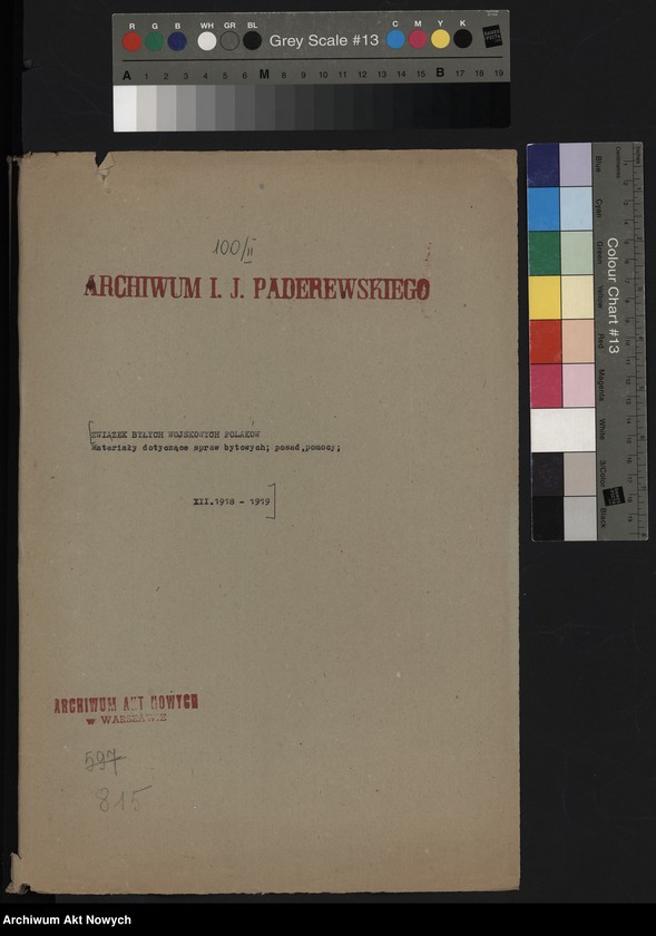 image.from.unit.number "Związek byłych wojskowych Polaków. Memoriały dotyczące spraw bytowych: posad, pomocy"