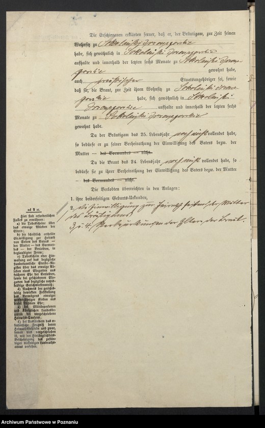 image.from.unit.number "Acta betreffend die Sammel-Akten zu den Heiratsregistern des Standesamtsbezirk Wyslawice Kreis Schroda"