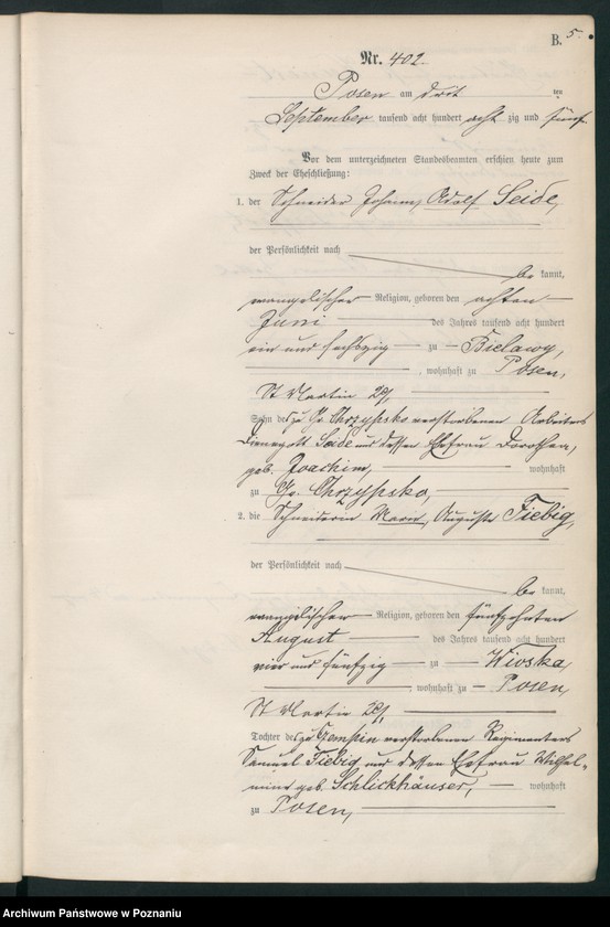 Obraz 8 z jednostki "Księga małżeństw t. III"