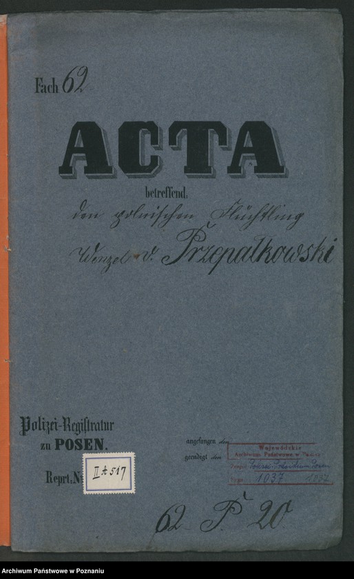 Obraz 2 z jednostki "A. betr. Wenzel Przepatkowski /auch Ignaz und Marzell Przepatkowski/"