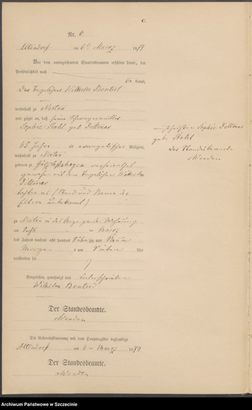 Obraz 9 z jednostki "Sterbe-Register (Neben-Register)"