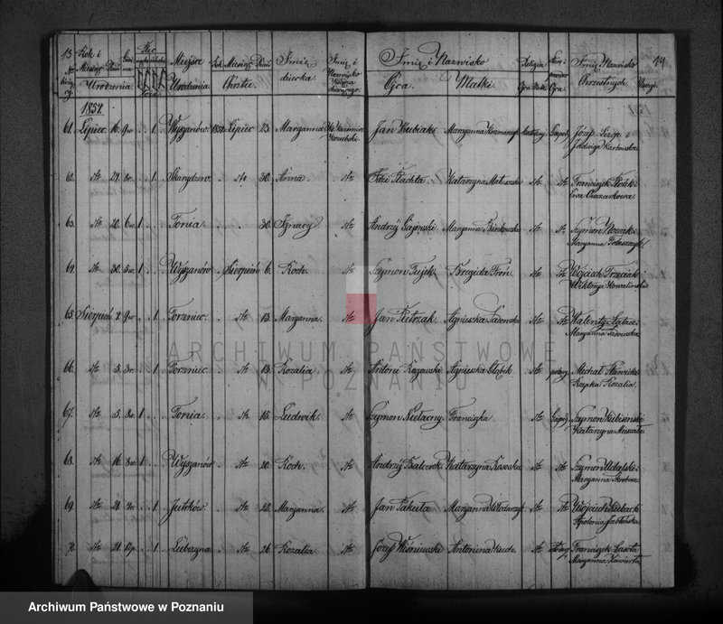 Obraz 10 z jednostki "Księga urodzonych, zaślubionych i zmarłych"