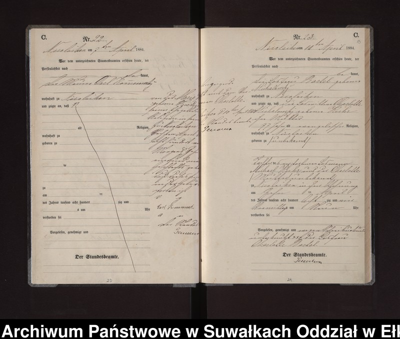 image.from.unit.number "Sterbe-Haupt-Register des Königlichen Preussischen Standes-Amtes Stadt Nicolaiken Kreis Sensburg"