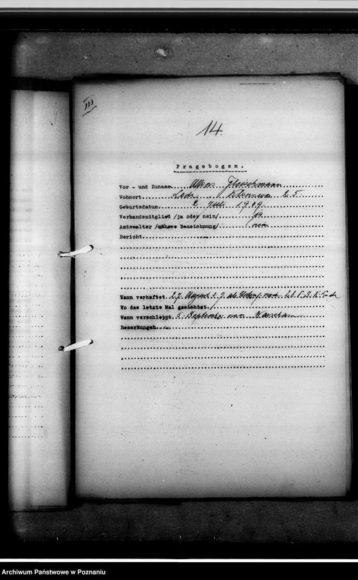 Obraz 18 z jednostki "Zweigstelle Litzmannstadt (Łódż) Vermissten - Listen. Soldaten 1- 81"