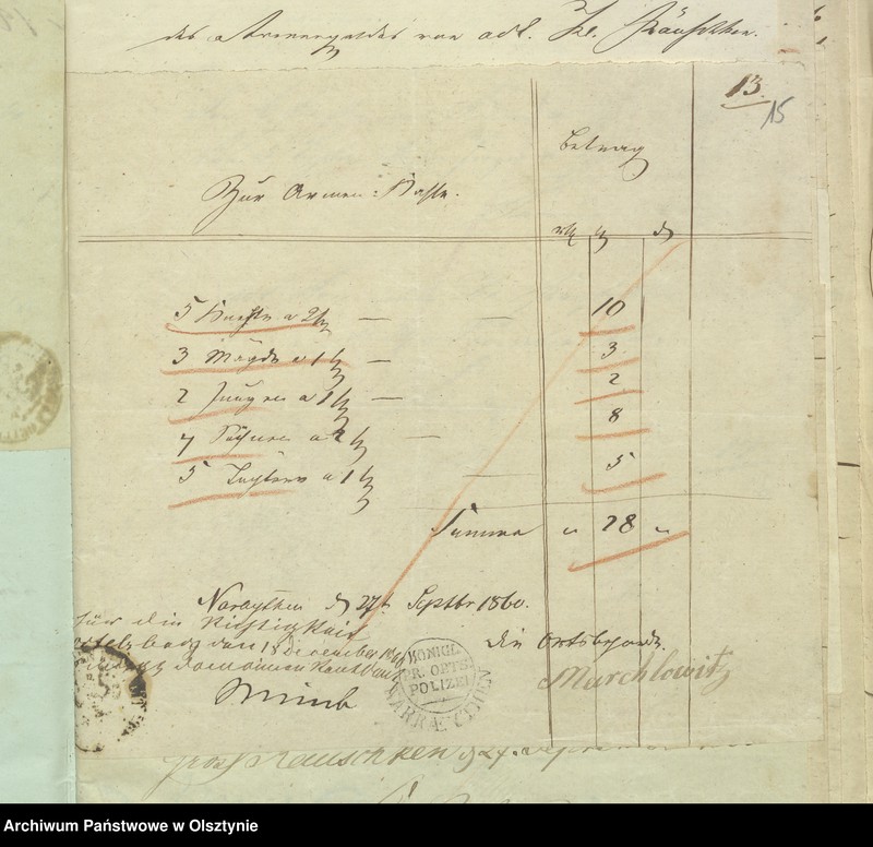 image.from.unit.number "Beläge der Einnahme und Ausgabe zur Kirchspiels Armen Cassen Rechnung"