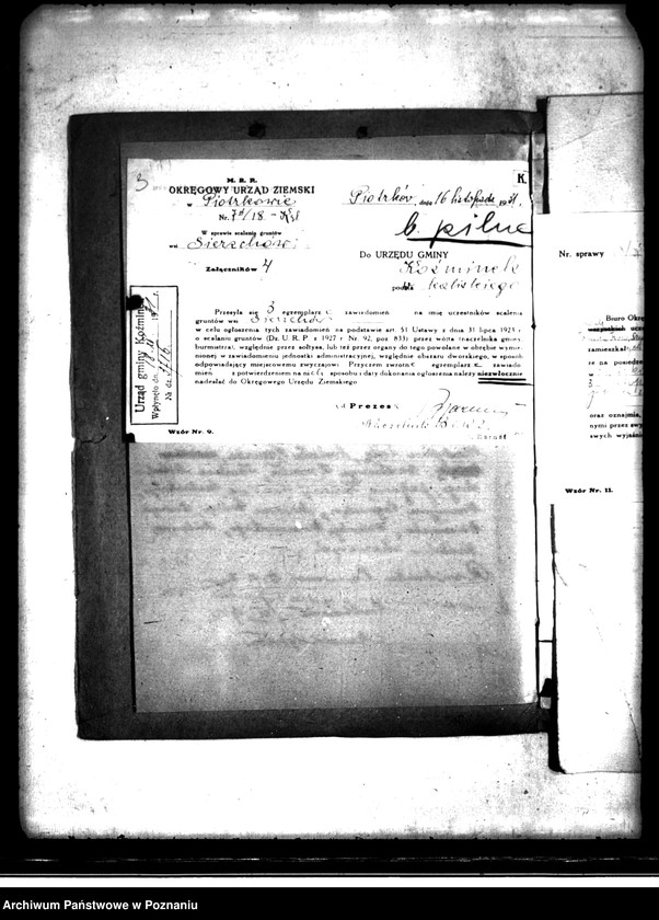 Obraz 7 z jednostki "Scalenie gruntów we wsi Sierzchów powiatu kaliskiego"