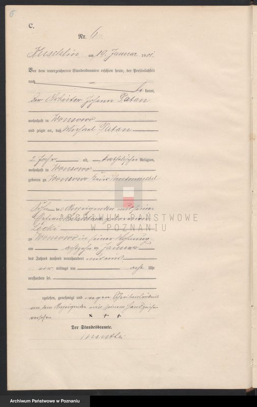 Obraz 9 z jednostki "Sterbe-Haupt-Register"