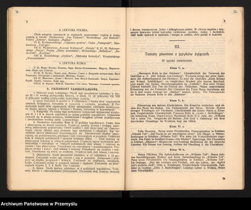 image.from.unit.number "XXXI Sprawozdanie c.k. Gimnazjum im. Rudolfa w Brodach za rok 1909"