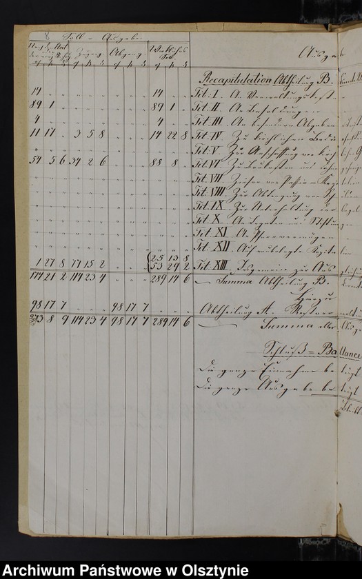 image.from.unit.number "Extract aus der Jahres Rechnung der Kirchen Kasse zu Silberbach"