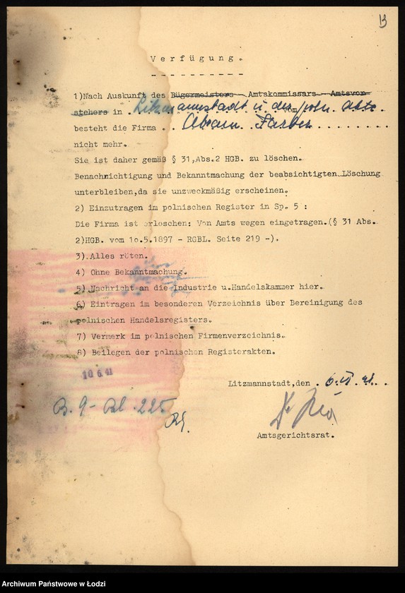 Obraz 15 z jednostki "Abram Farber – sprzedaż przędzy"