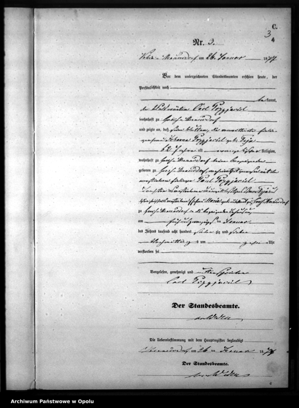 image.from.unit.number "Sterbe-Neben-Register Standesamtsbezirks Hennersdorf 1877"