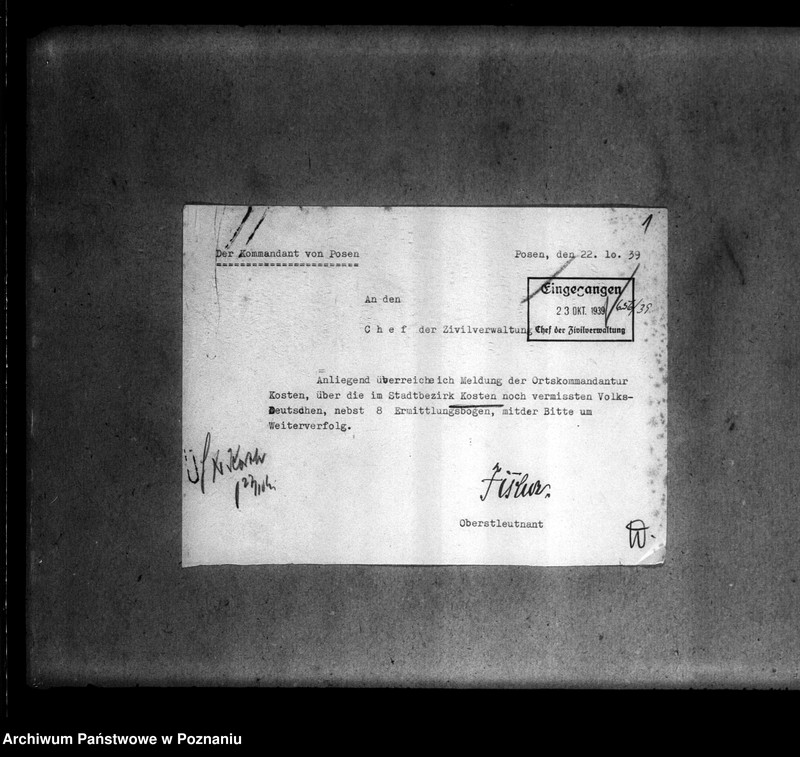 Obraz 5 z jednostki "Amtliche Meldungen Kreis Kosten (Kościan)"