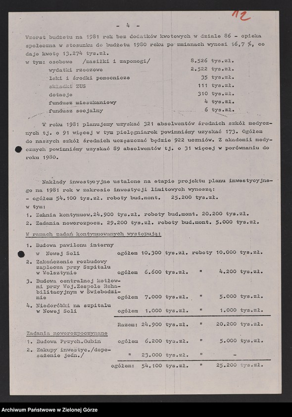 image.from.unit.number "Protokóły z posiedzeń Komisji Zdrowia, Spraw Socjalnych i Ochrony Środowiska Wojewódzkiej Rady Narodowej w Zielonej Górze"