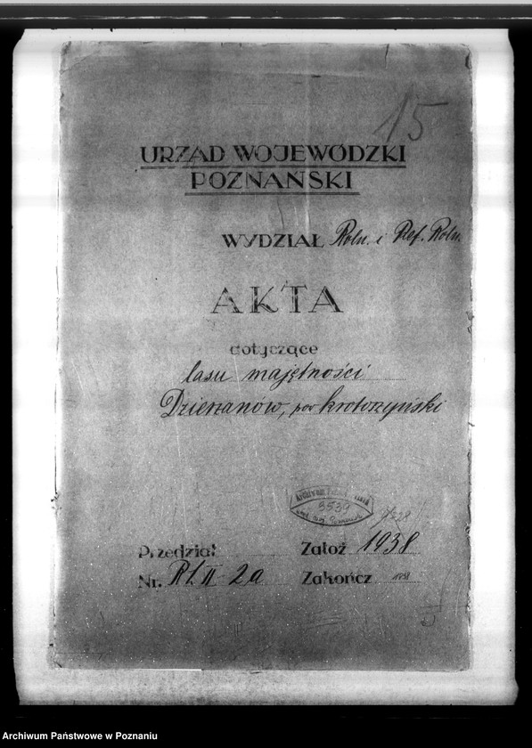 Obraz 4 z jednostki "Las majętności Dzierzanów powiat krotoszyński"