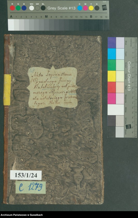 image.from.unit.number "Akta Zeyscia Stanu Cywilnego Gminy Kaletnickiey, od 1-go Stycznia 1816 do ostatniego Grudnia tegoż Roku."