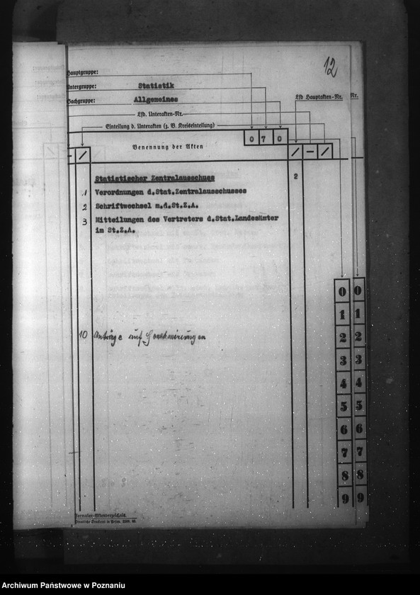 Obraz 16 z jednostki "Wykaz akt dla Referatu Statystyki"