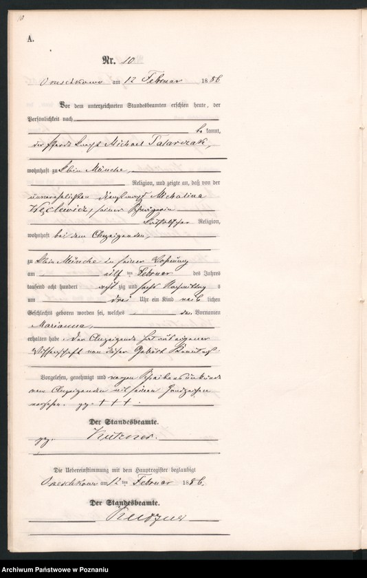 Obraz 13 z jednostki "Księga urodzeń"