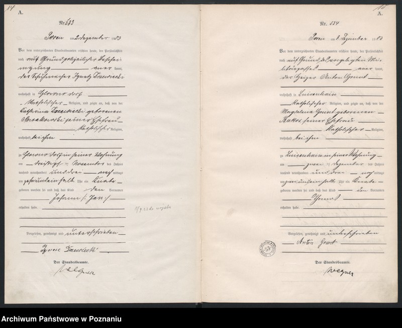 Obraz 10 z jednostki "Księga urodzeń tom II"