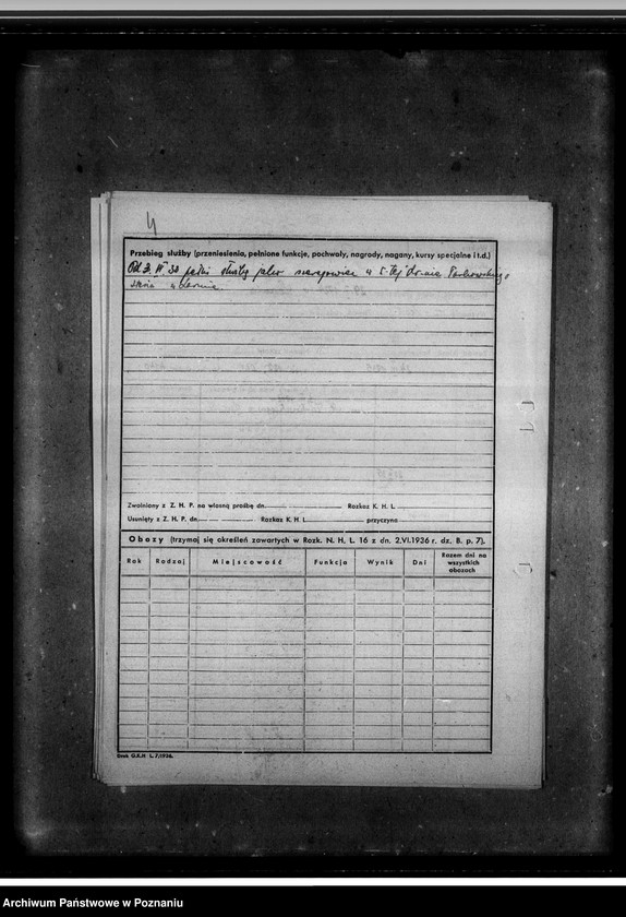 Obraz 8 z jednostki "Karty ewidencyjne harcerzy 5- tej Drużyny Harcerskiej im. Stasia Tarkowskiego"