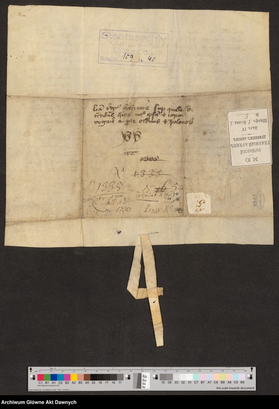 Obraz z jednostki "Jan, król czeski, zwracając się do Teod[eryka], wielkiego mistrza krzyżackiego, informuje go o wyniku trzytygodniowych pertraktacji z królem węgierskim i"